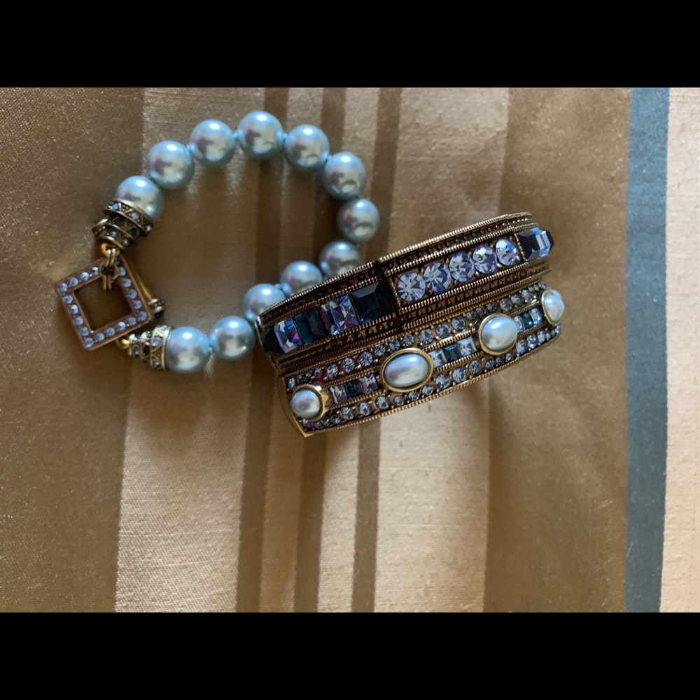 Heidi Daus Tantalizing Bracelet Trio in Blue💙